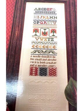 The Practical Sampler Cross-Stitch Pattern By Eileen Bennett With Instructions